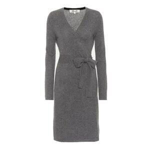 DVF New Linda CLMEL Charcoal Melange Dress